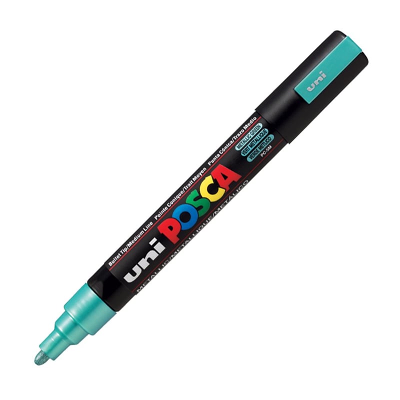 MarkasızUNİBALL PC-5M POSCA 1.8-2.5mm METALİK SU BAZLI POSTER MARKÖR GREENY0003020