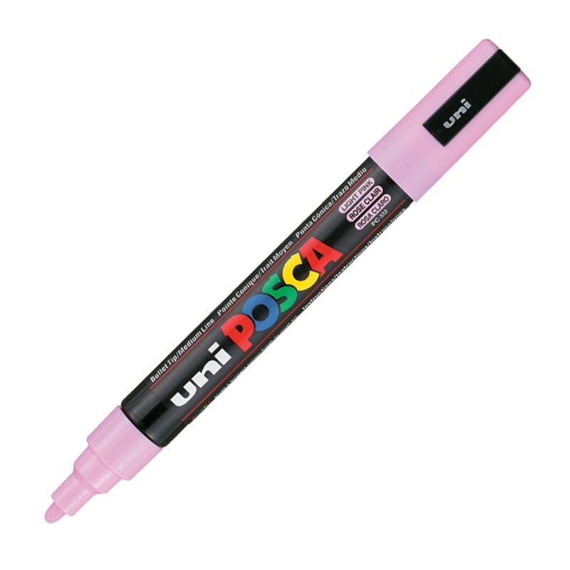 UNİBALLUNİBALL PC-5M POSCA 1.8-2.5mm  SU BAZLI POSTER MARKÖR AÇIK PEMBE4902778036891
