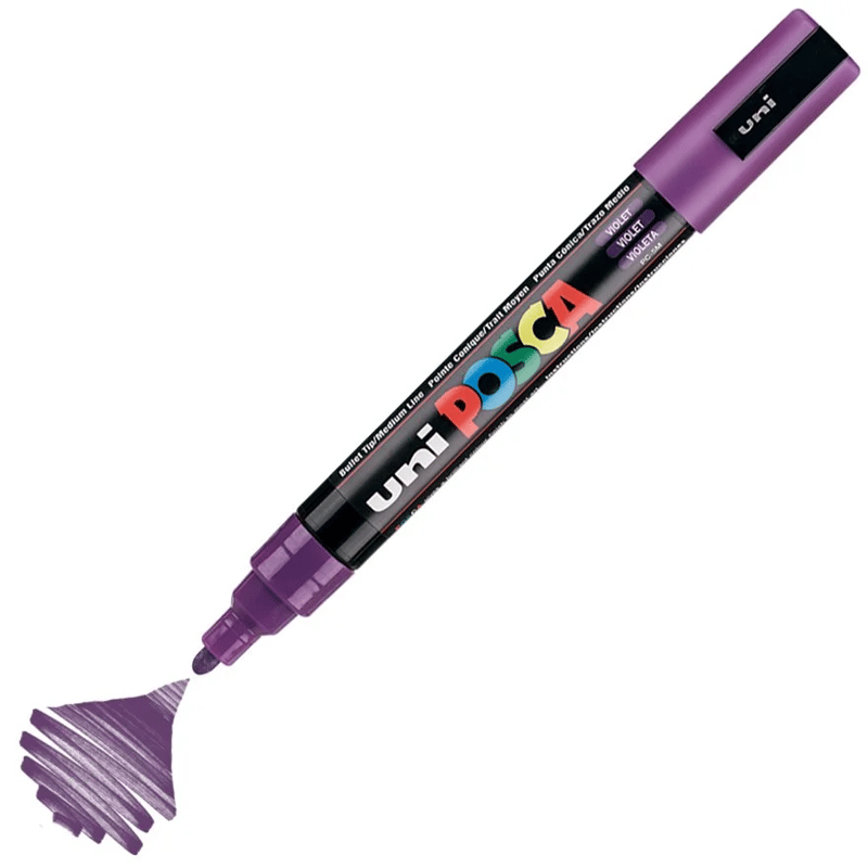 MarkasızUNİBALL PC-5M POSCA 1.8-2.5mm SU BAZLI POSTER MARKÖR VIOLETY0003034