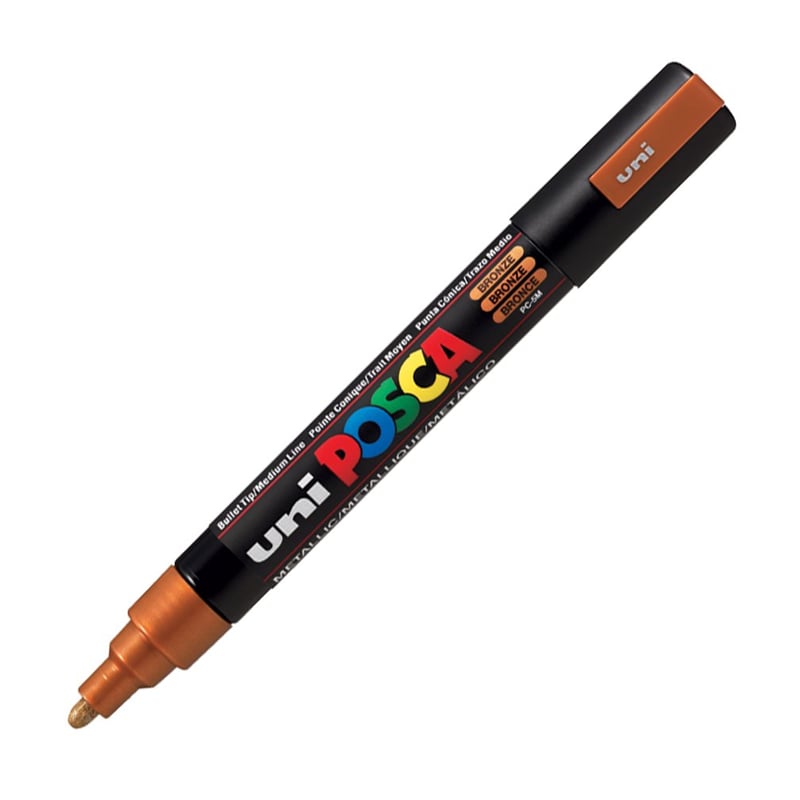 MarkasızUNİBALL PC-5M POSCA 1.8-2.5mm METALİK SU BAZLI POSTER MARKÖR BRONZY0003017