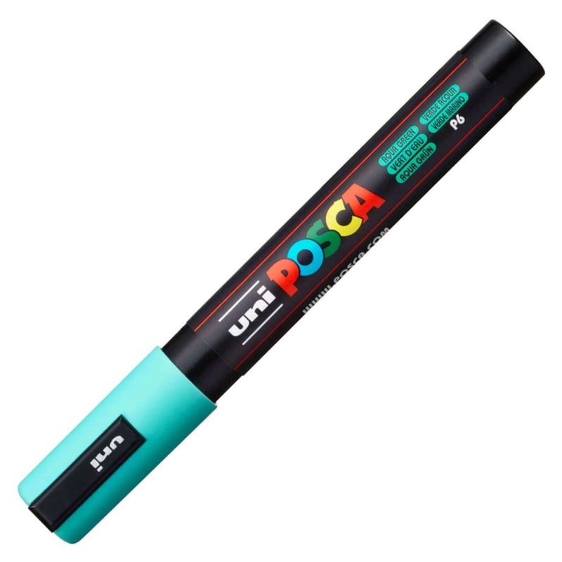 UNİBALLUNİBALL PC-5M POSCA 1.8-2.5mm  SU BAZLI POSTER MARKÖR SU YEŞİLİ4902778198032