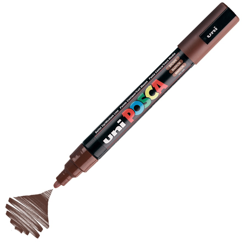 UNİBALLUNİBALL PC-5M POSCA 1.8-2.5mm SU BAZLI POSTER MARKÖR BROWNY0003031
