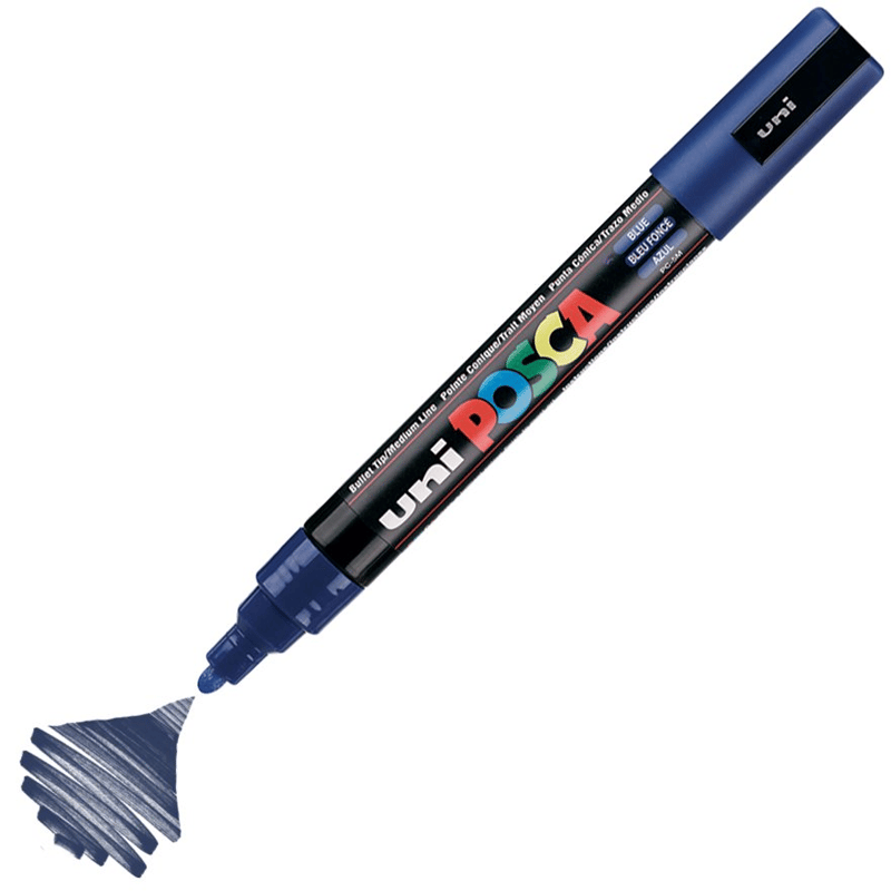 MarkasızUNİBALL PC-5M POSCA 1.8-2.5mm SU BAZLI POSTER MARKÖR BLUEY0003038