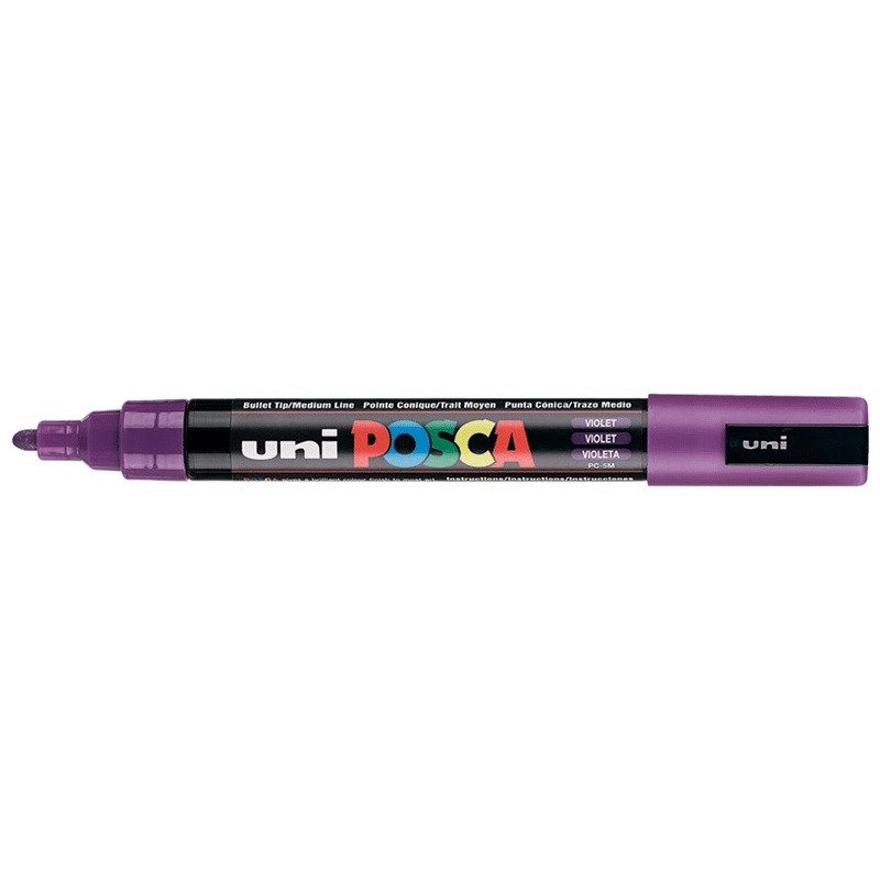 MarkasızUNİBALL PC-5M POSCA 1.8-2.5mm SU BAZLI POSTER MARKÖR VIOLETY0003034