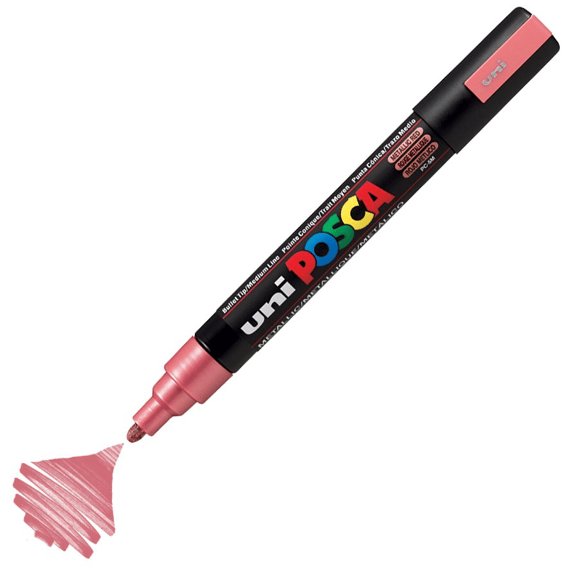 MarkasızUNİBALL PC-5M POSCA 1.8-2.5mm METALİK SU BAZLI POSTER MARKÖR REDY0003018