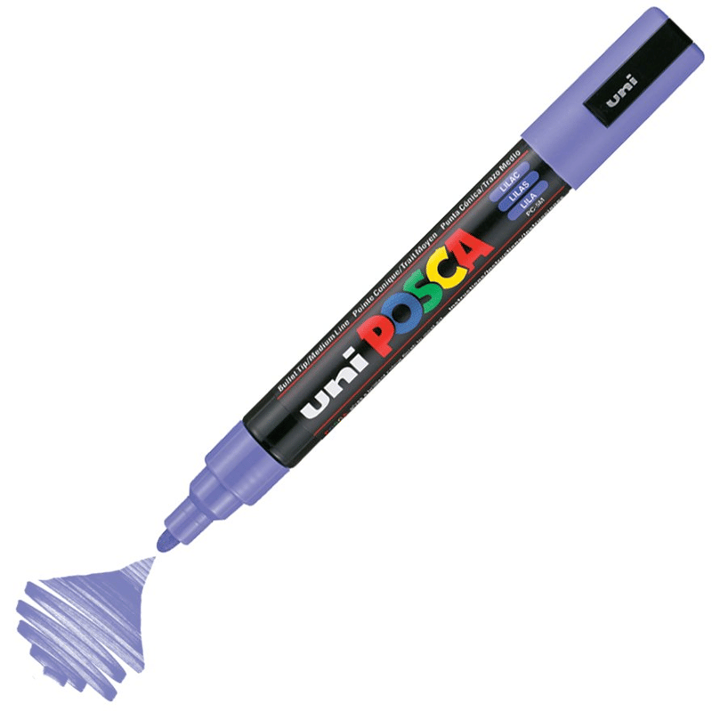 UNİBALLUNİBALL PC-5M POSCA 1.8-2.5mm SU BAZLI POSTER MARKÖR LILACY0003036