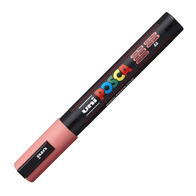 UNİBALLUNİBALL PC-5M POSCA 1.8-2.5mm  SU BAZLI POSTER MARKÖR CORAL PINK4902778198025