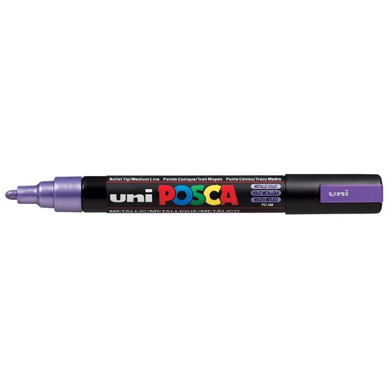 MarkasızUNİBALL PC-5M POSCA 1.8-2.5mm METALİK SU BAZLI POSTER MARKÖR VIOLETY0003019