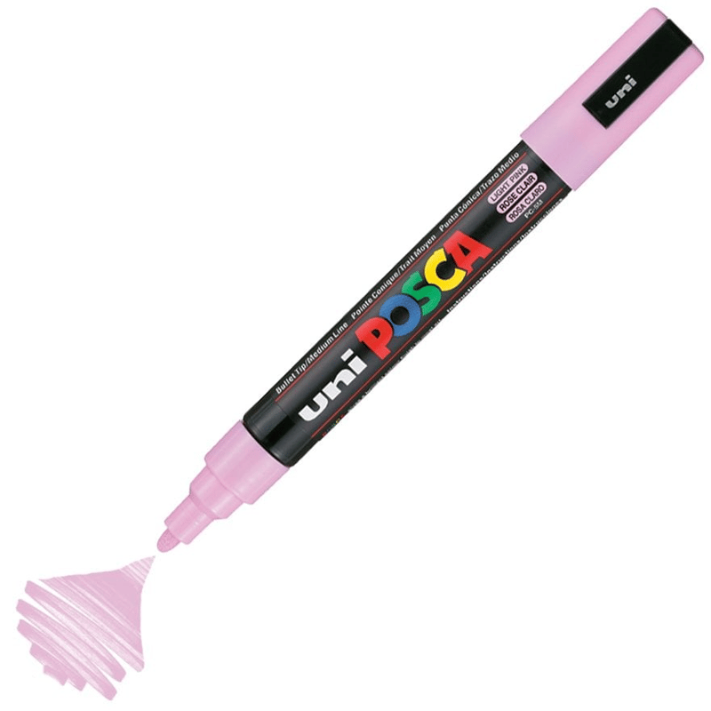 UNİBALLUNİBALL PC-5M POSCA 1.8-2.5mm  SU BAZLI POSTER MARKÖR AÇIK PEMBE4902778036891
