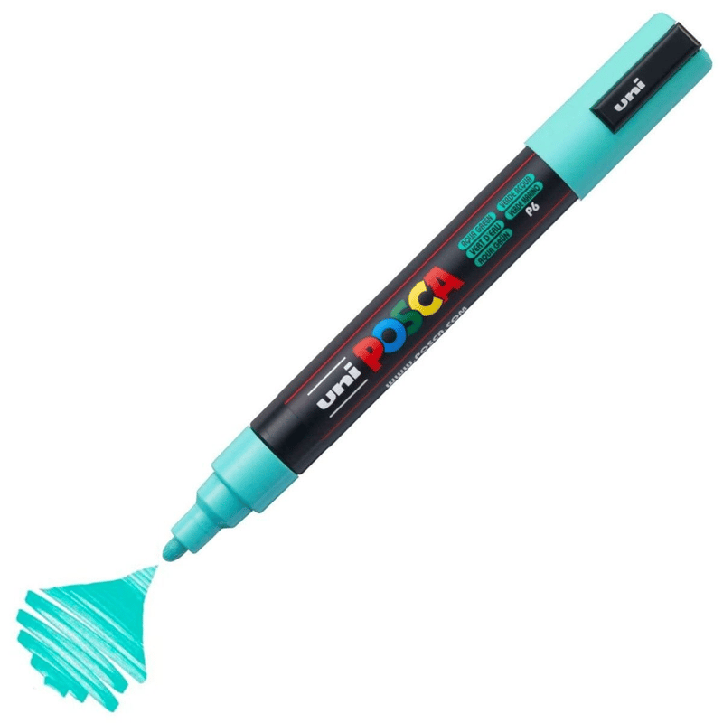 UNİBALLUNİBALL PC-5M POSCA 1.8-2.5mm  SU BAZLI POSTER MARKÖR SU YEŞİLİ4902778198032
