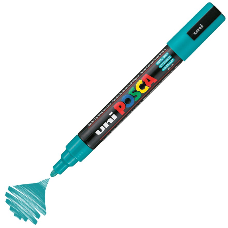 MarkasızUNİBALL PC-5M POSCA 1.8-2.5mm SU BAZLI POSTER MARKÖR EMELARD GREENY0003037
