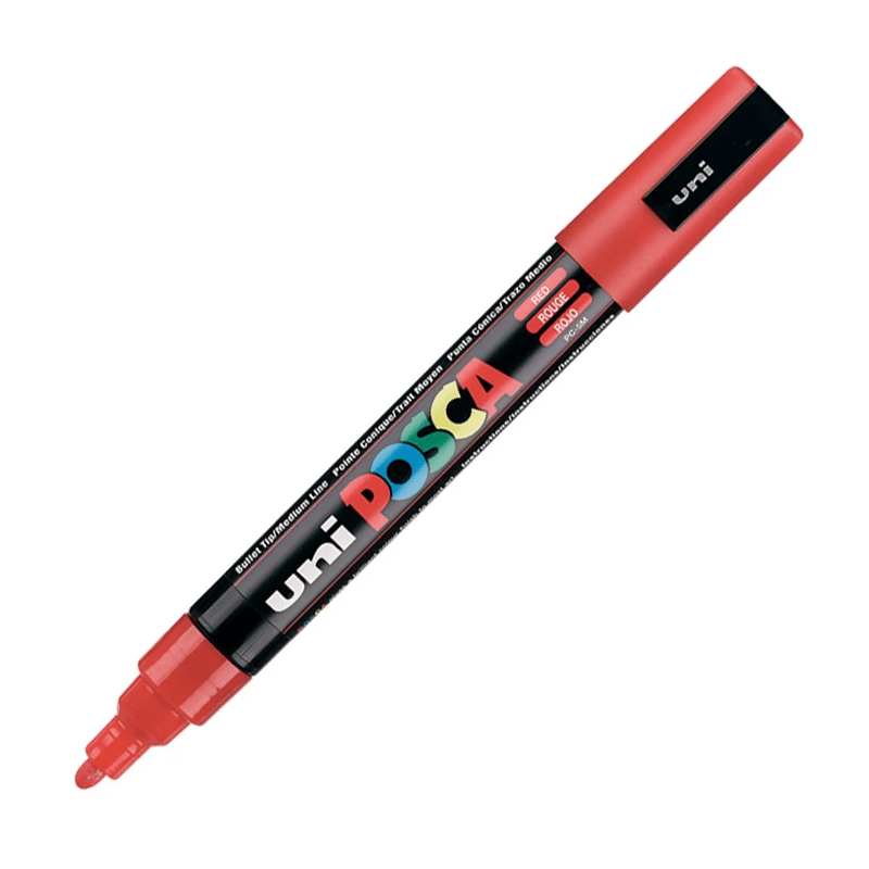 MarkasızUNİBALL PC-5M POSCA 1.8-2.5mm SU BAZLI POSTER MARKÖR REDY0003033
