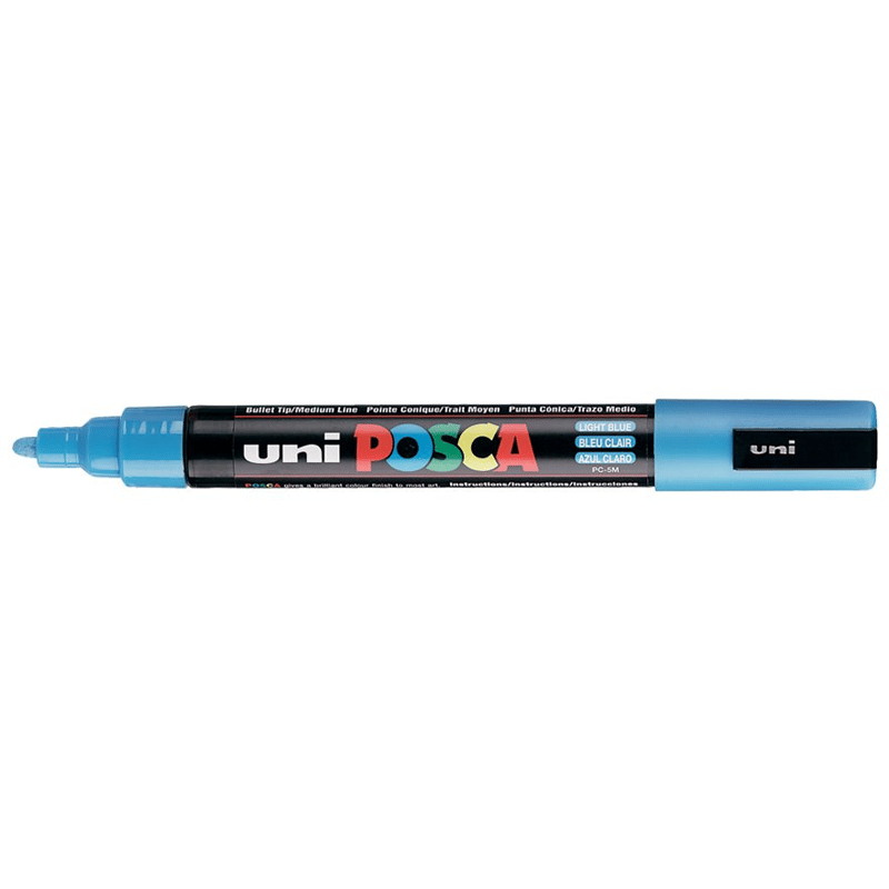 MarkasızUNİBALL PC-5M POSCA 1.8-2.5mm SU BAZLI POSTER MARKÖR LIGHT BLUEY0003029