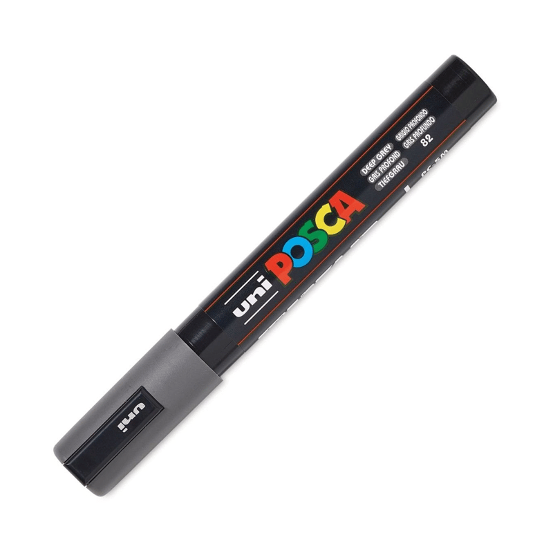 UNİBALLUNİBALL PC-5M POSCA 1.8-2.5mm  SU BAZLI POSTER MARKÖR DEEP GREY4902778262535