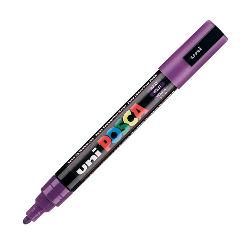 MarkasızUNİBALL PC-5M POSCA 1.8-2.5mm SU BAZLI POSTER MARKÖR VIOLETY0003034