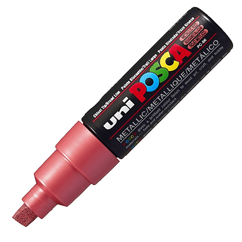 UNİBALLUNİBALL PC-8K POSCA 8mm METALİK SU BAZLI POSTER MARKÖRÜ REDY0002998