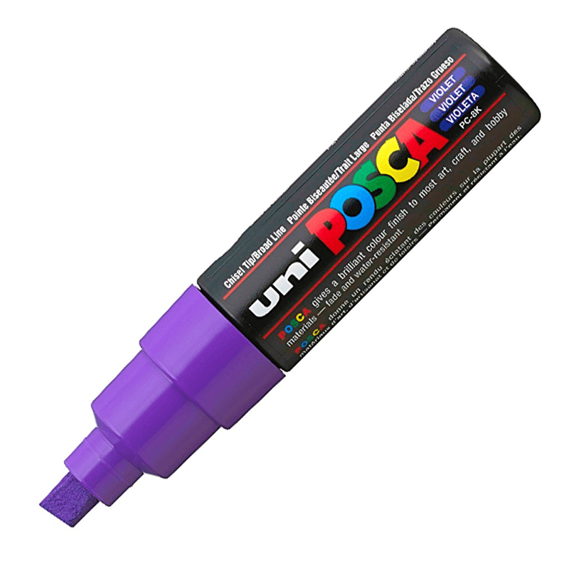 UNİBALLUNİBALL PC-8K POSCA 8mm SU BAZLI POSTER MARKÖR VIOLETY0003003