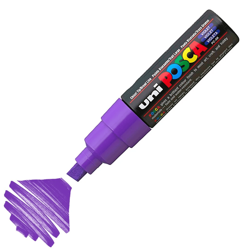 UNİBALLUNİBALL PC-8K POSCA 8mm SU BAZLI POSTER MARKÖR VIOLETY0003003