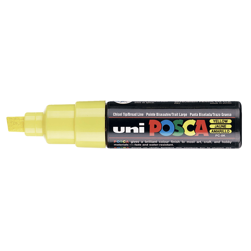 UNİBALLUNİBALL PC-8K POSCA 8mm SU BAZLI POSTER MARKÖR SARIY00050752