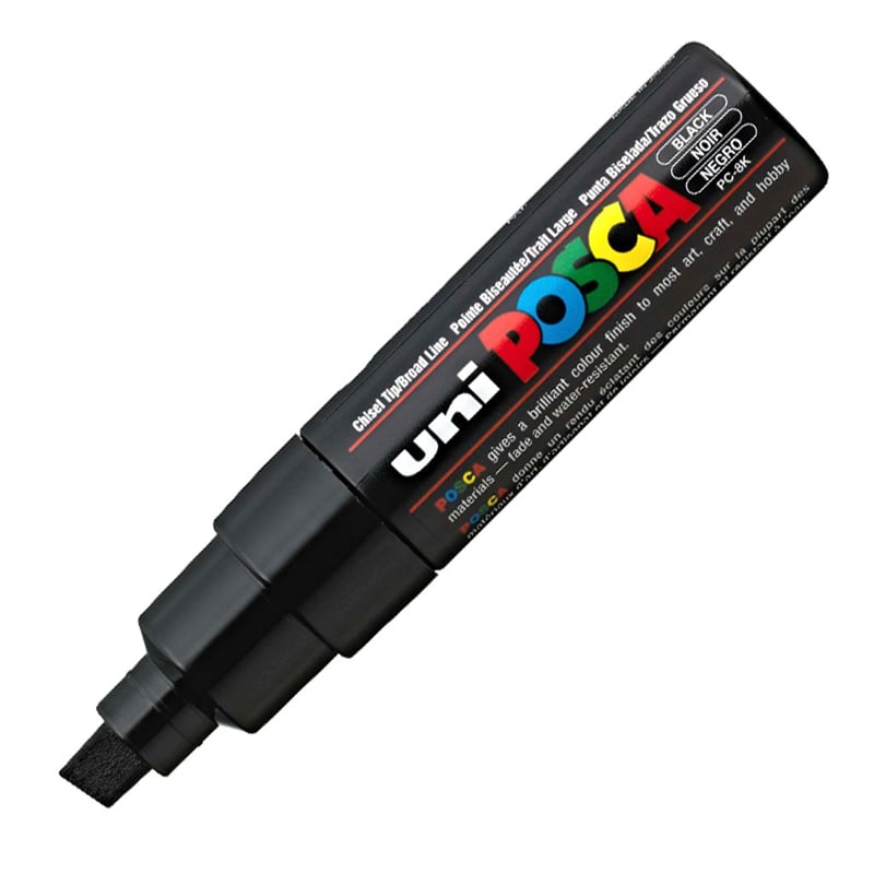 UNİBALLUNİBALL PC-8K POSCA 8mm SU BAZLI POSTER MARKÖR BLACKY0003014