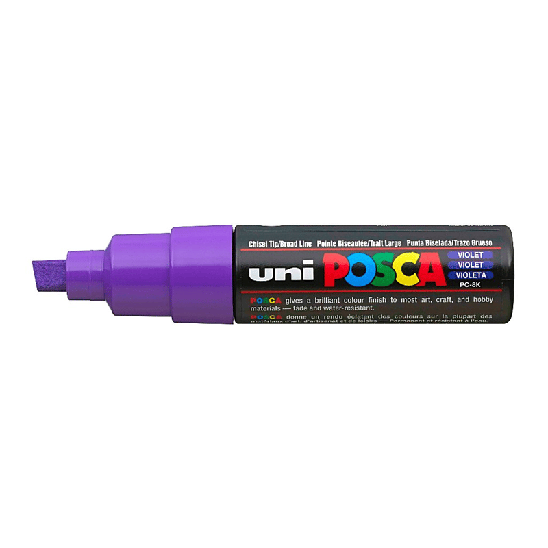 UNİBALLUNİBALL PC-8K POSCA 8mm SU BAZLI POSTER MARKÖR VIOLETY0003003