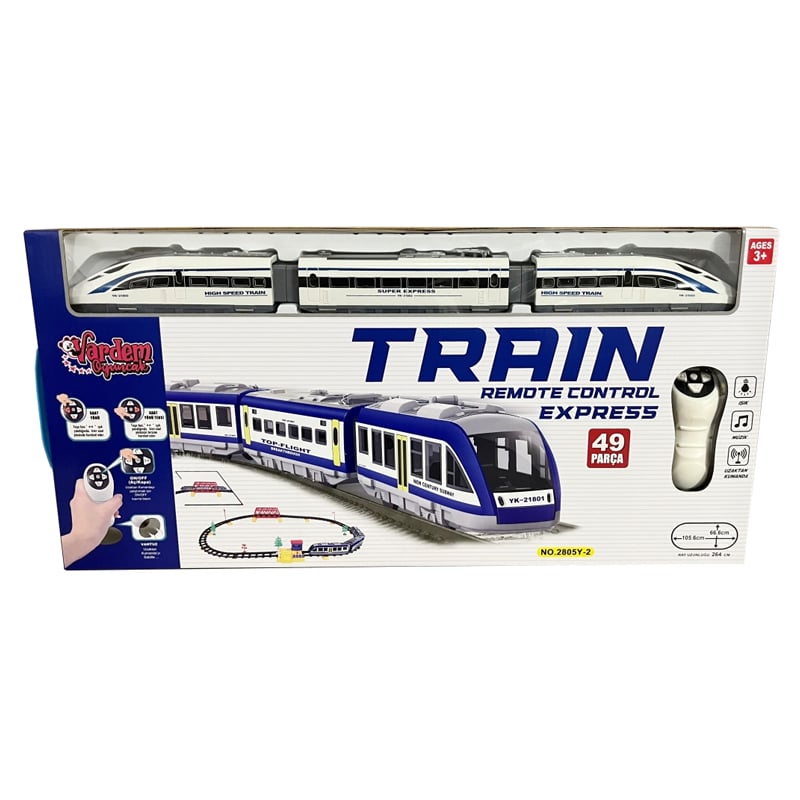 MarkasızVARDEM LE-2805Y-2 KUMANDALI 49PCS IŞIKLI VE SESLİ 264CM TREN SET8694359103936
