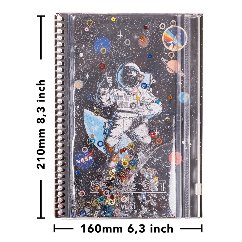 VUKİVUKİ - SULU ÇANTALI DEFTER (A5) (ASTRONOT)-28698560346366