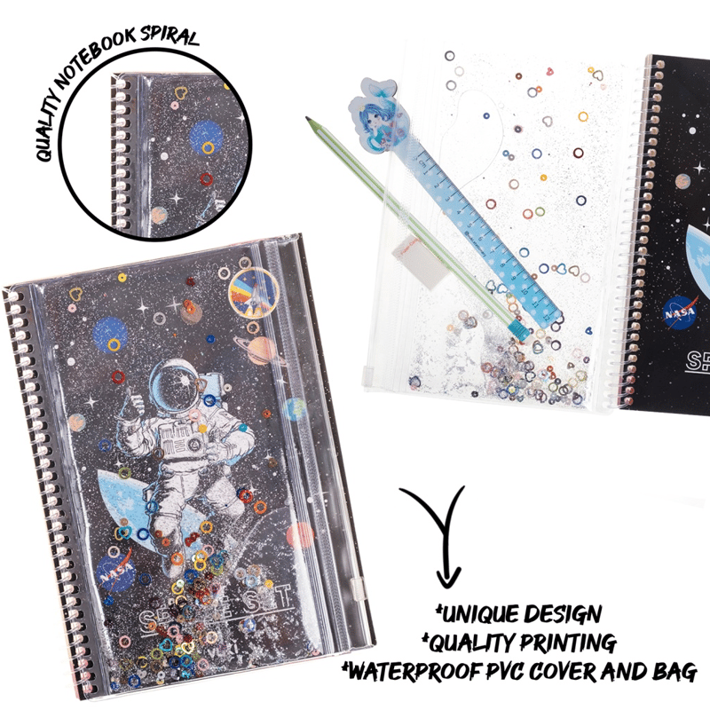 VUKİVUKİ - SULU ÇANTALI DEFTER (A5) (ASTRONOT)-28698560346366