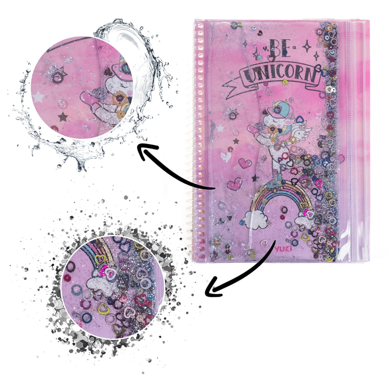 VUKİVUKİ - SULU ÇANTALI DEFTER (A5) (UNICORN)-2/S8698560346328