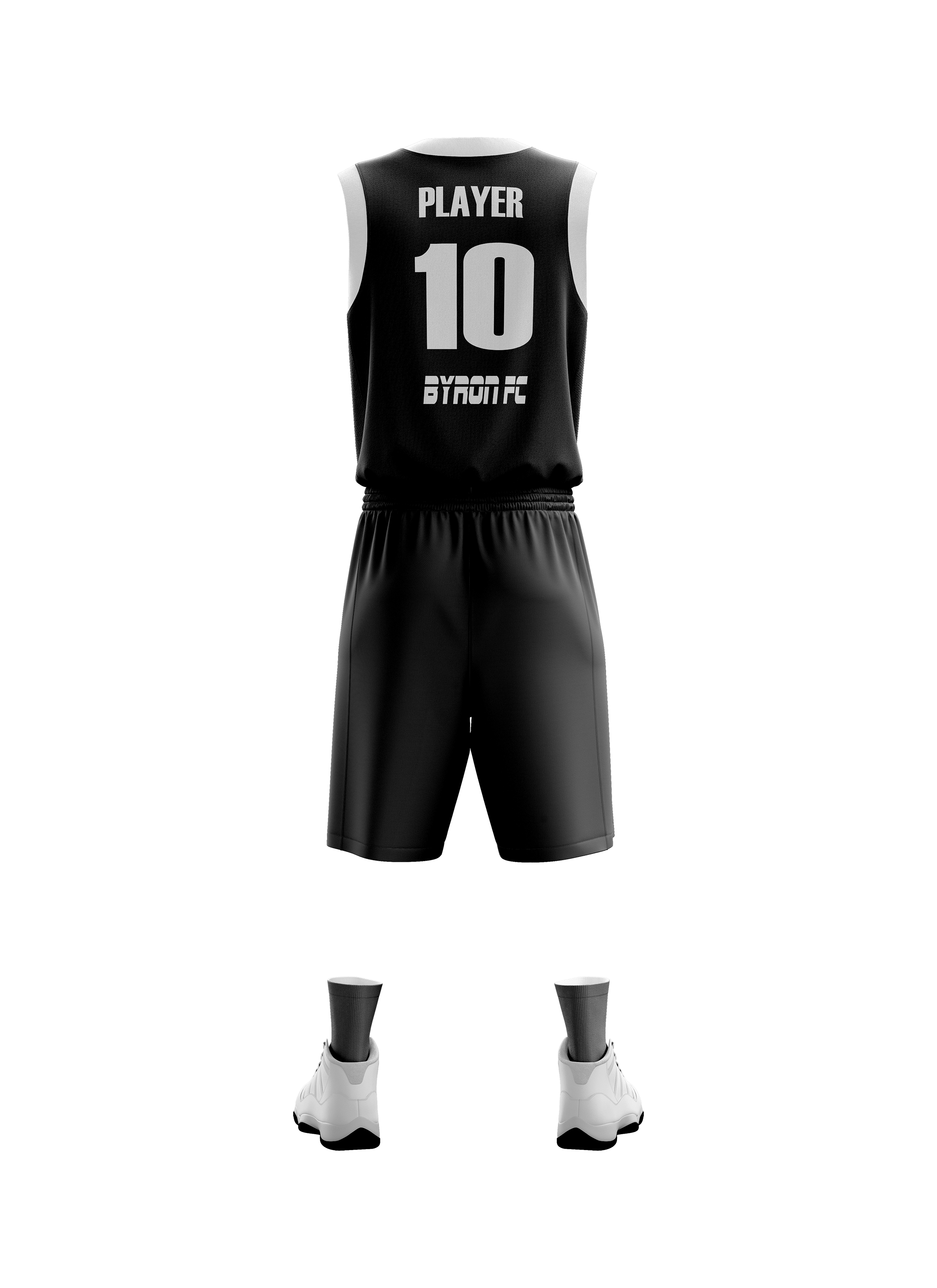 Basketbol Çizgili Forma Takım Model 005 0100-01 Siyah Beyaz