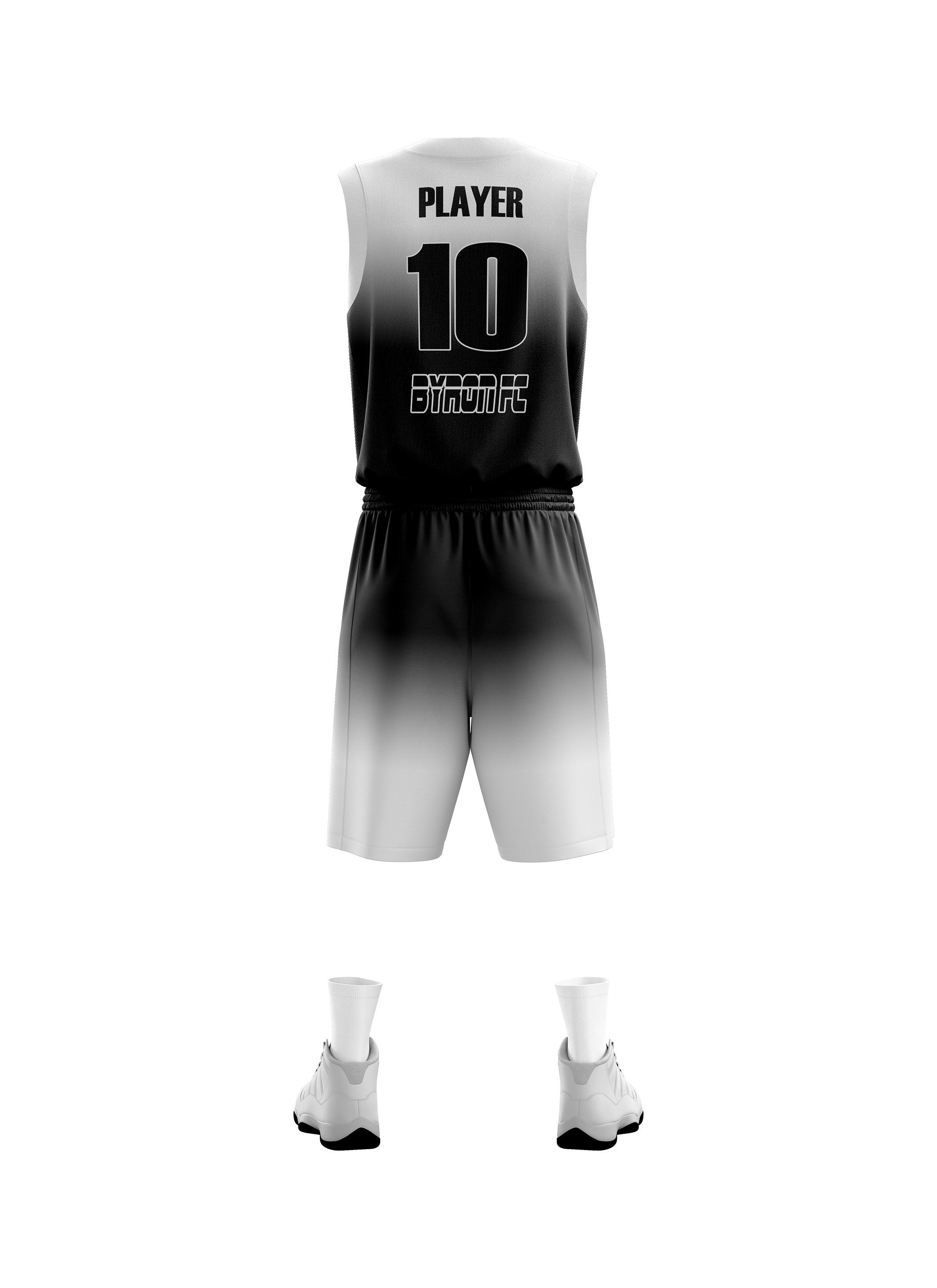 Basketbol Forma Takım Model 001 0001-01 Siyah Beyaz