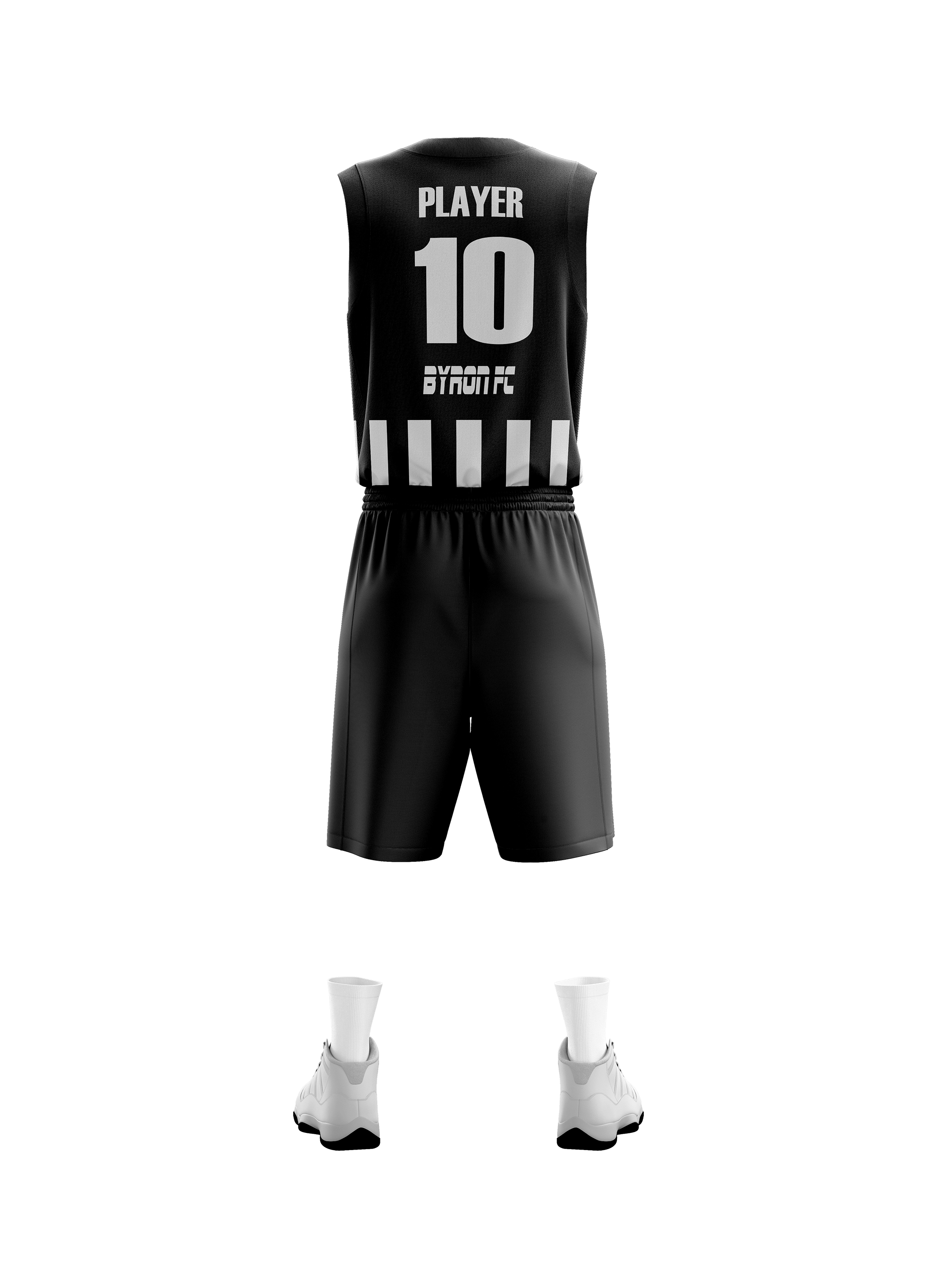 Basketbol Forma Takım Model 002 0100-01 Siyah Beyaz