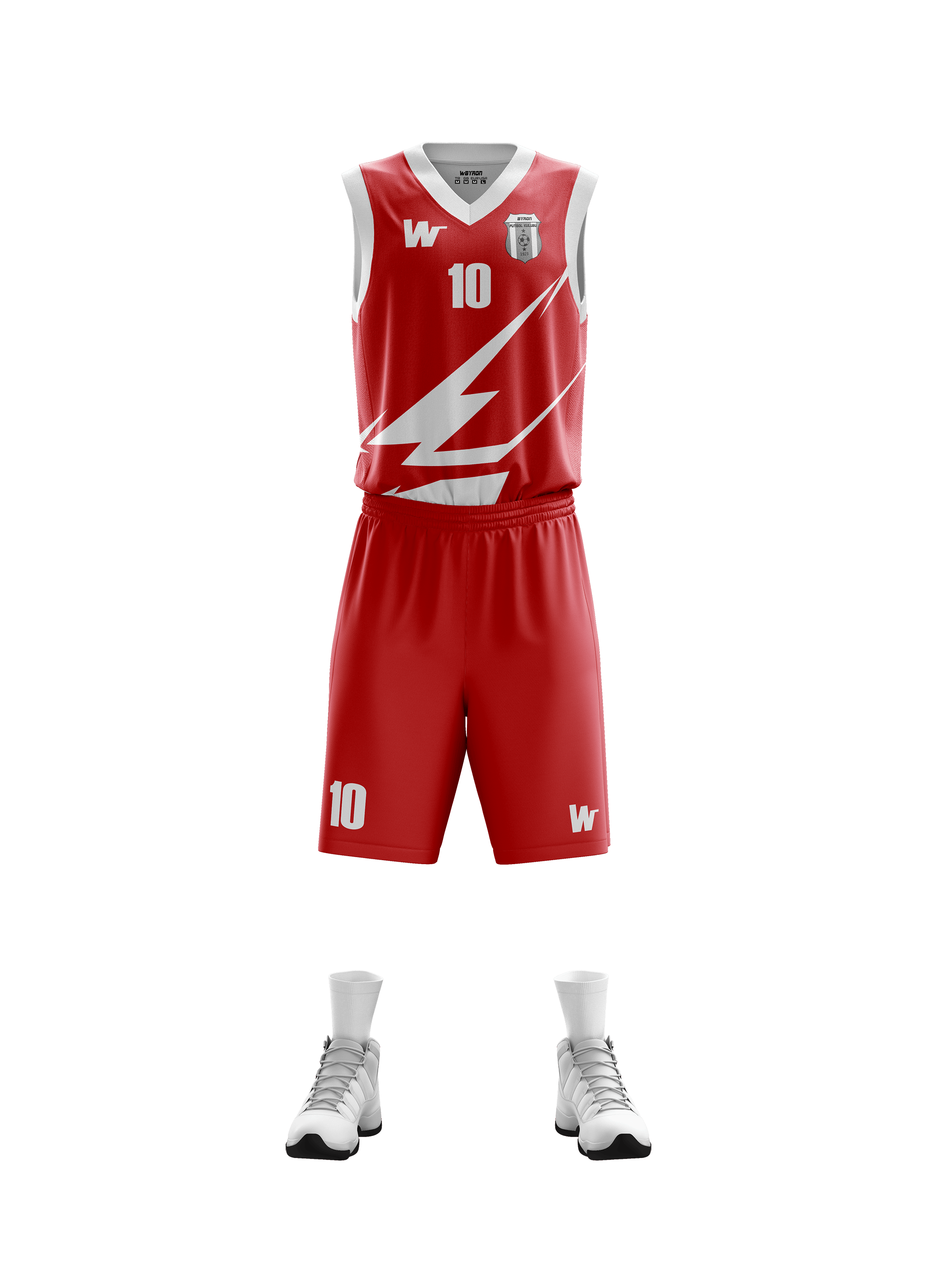 Basketbol Forma Takım Model 003 0200-01 Kırmızı Beyaz
