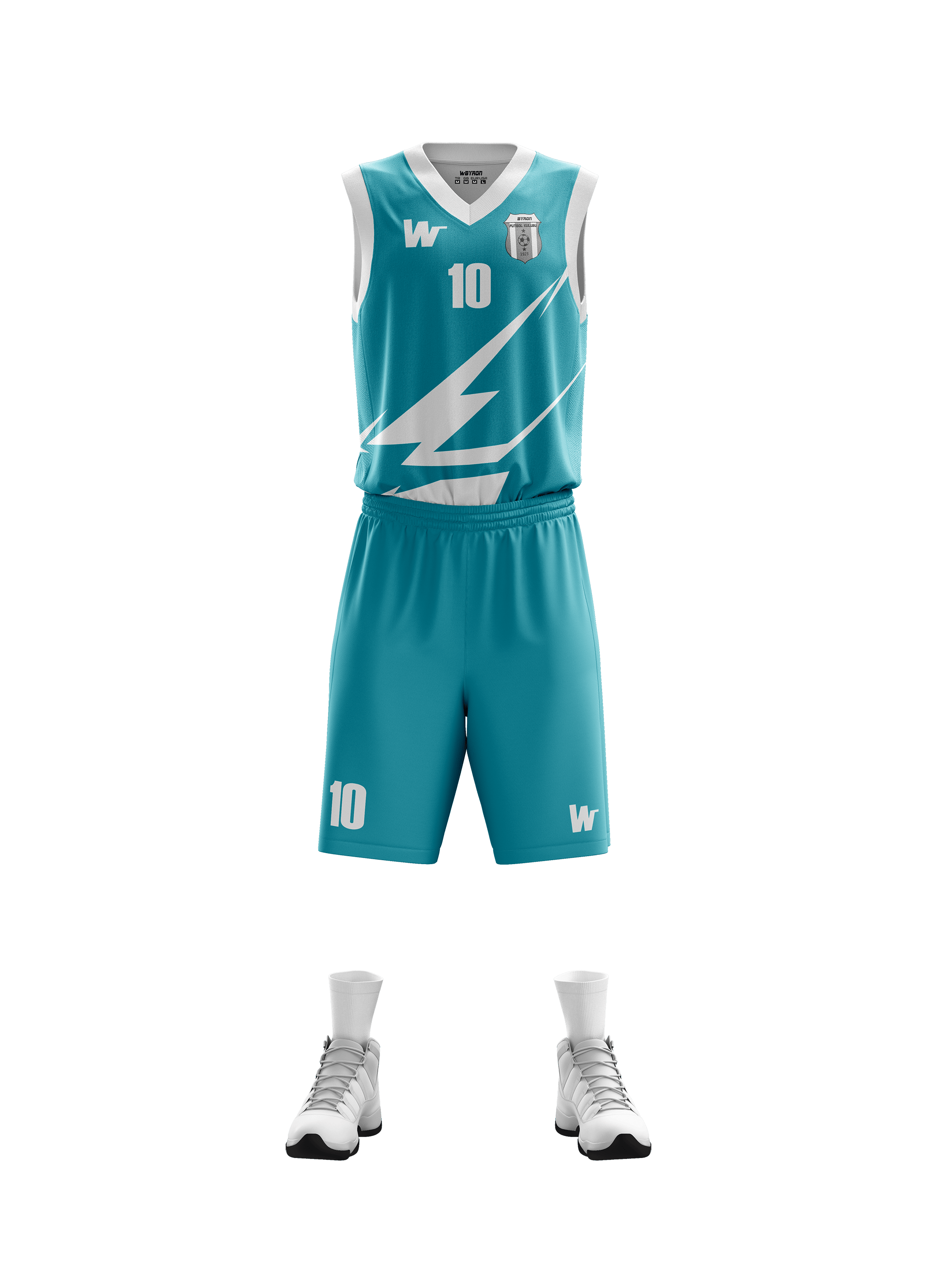 Basketbol Forma Takım Model 003 0700-01 Petrol Beyaz