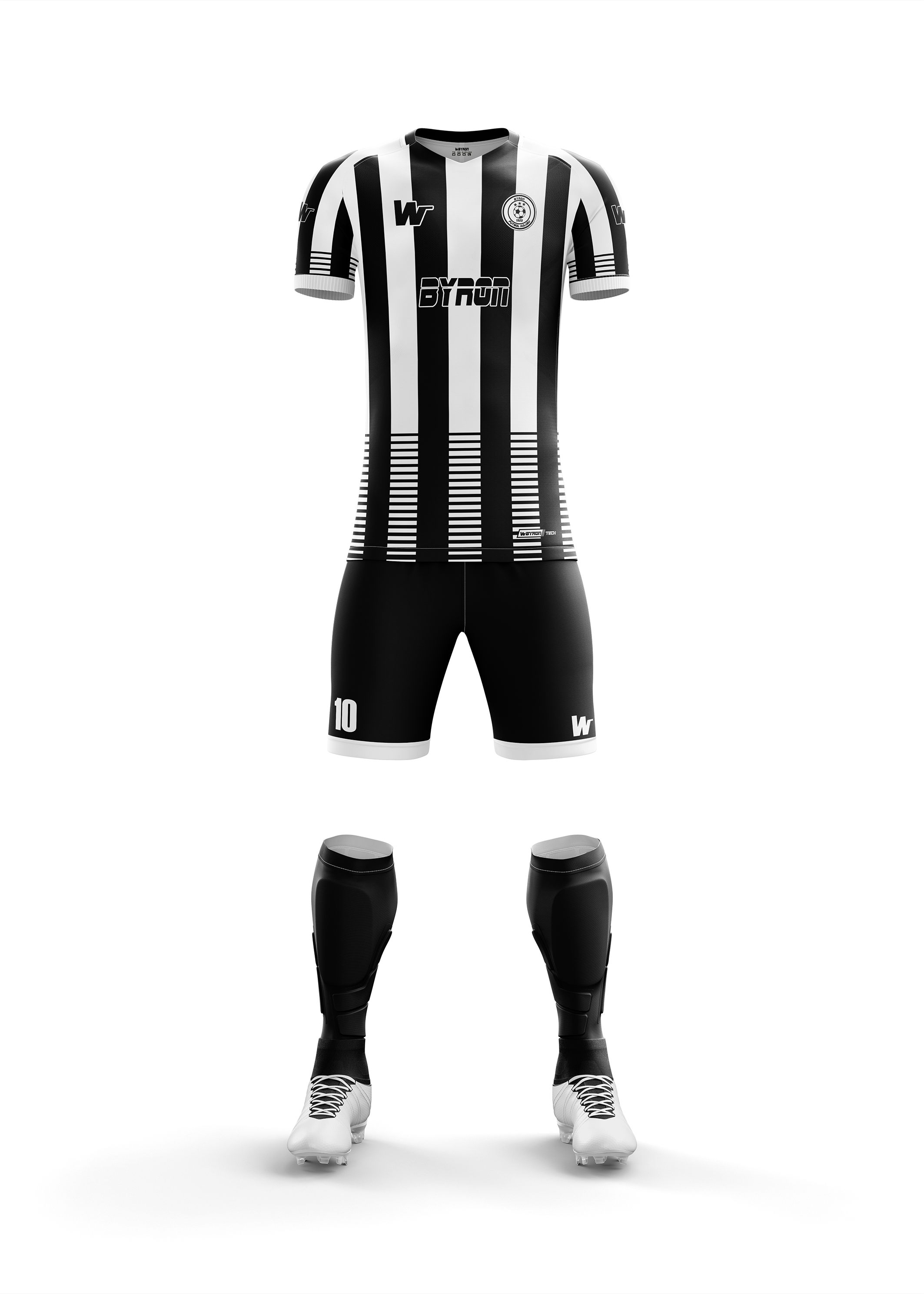 Futbol Forma Takım Model 001 0100-01-Siyah Beyaz