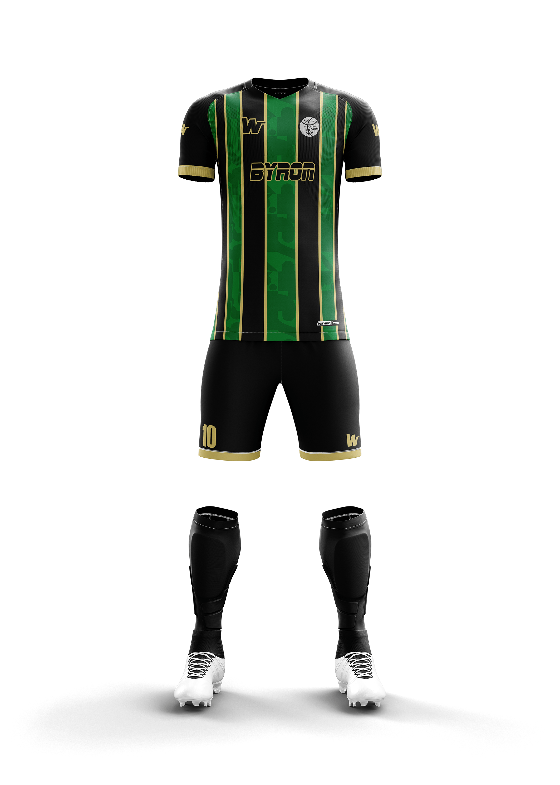 Futbol Forma Takım Model 0012 010806-01 Siyah Gold Yeşil