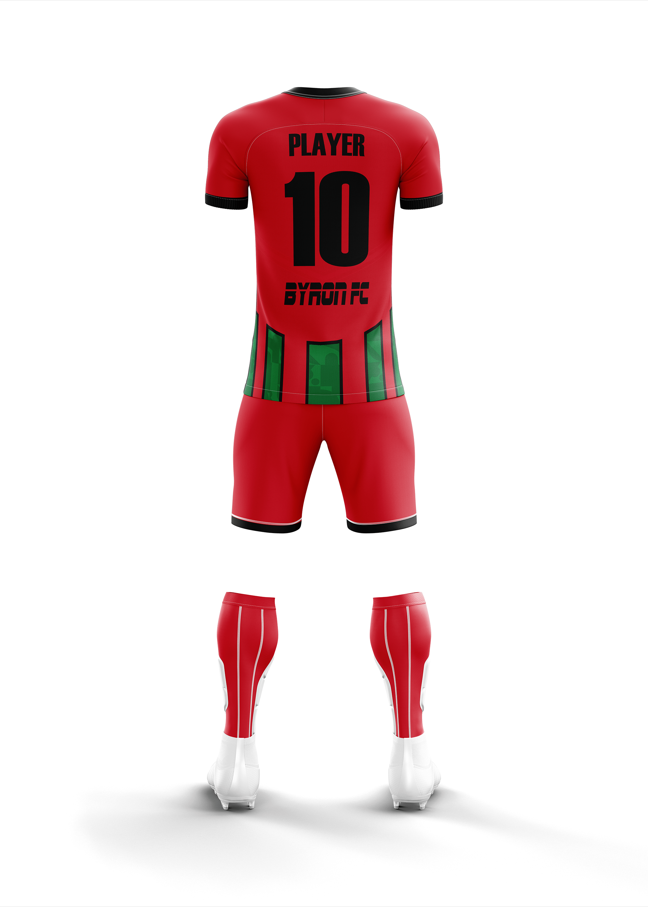 Futbol Forma Takım Model 0012 020106-01 Kırmızı Siyah Yeşill