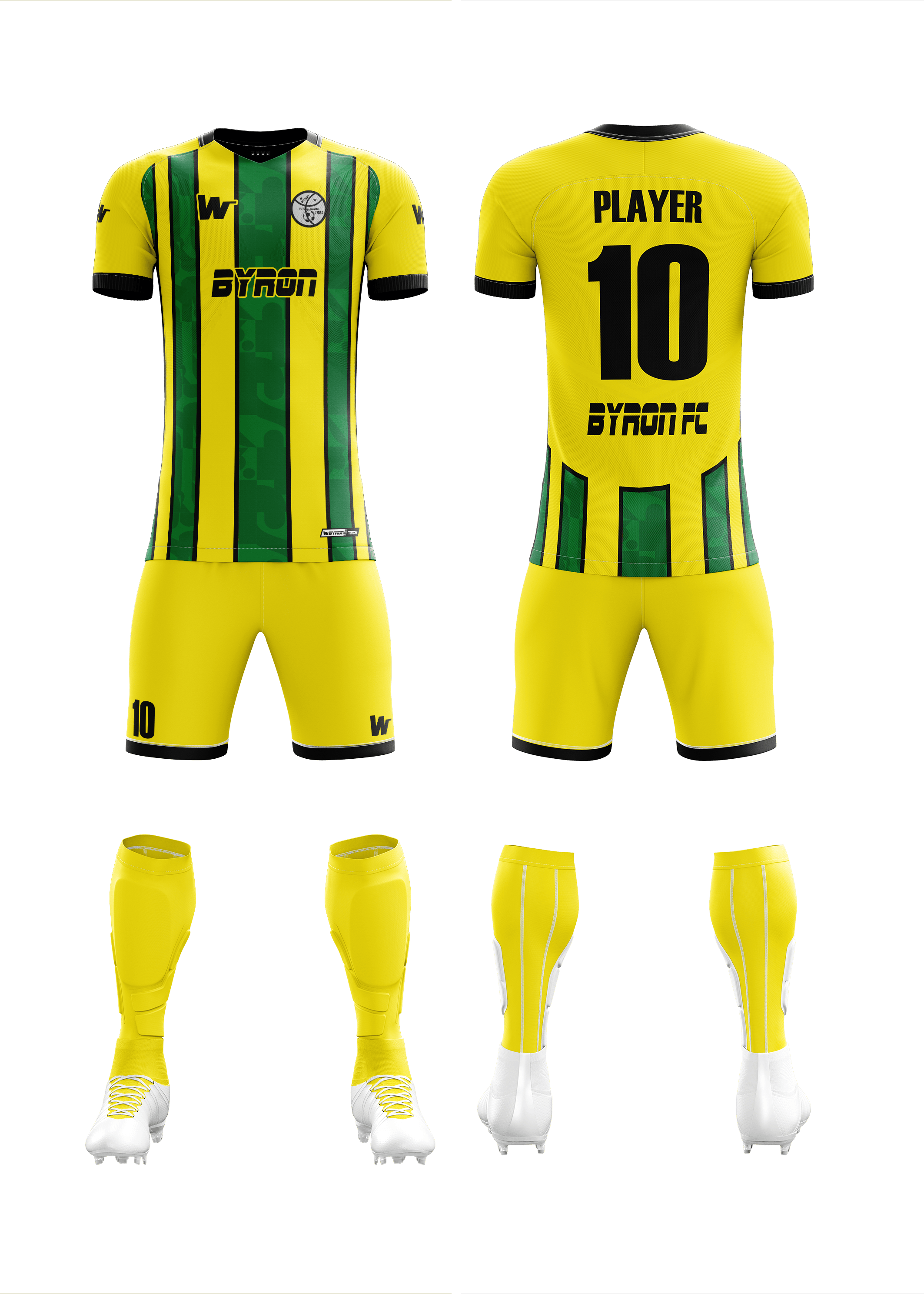 Futbol Forma Takım Model 0012 030106-01 Sarı Siyah Yeşil