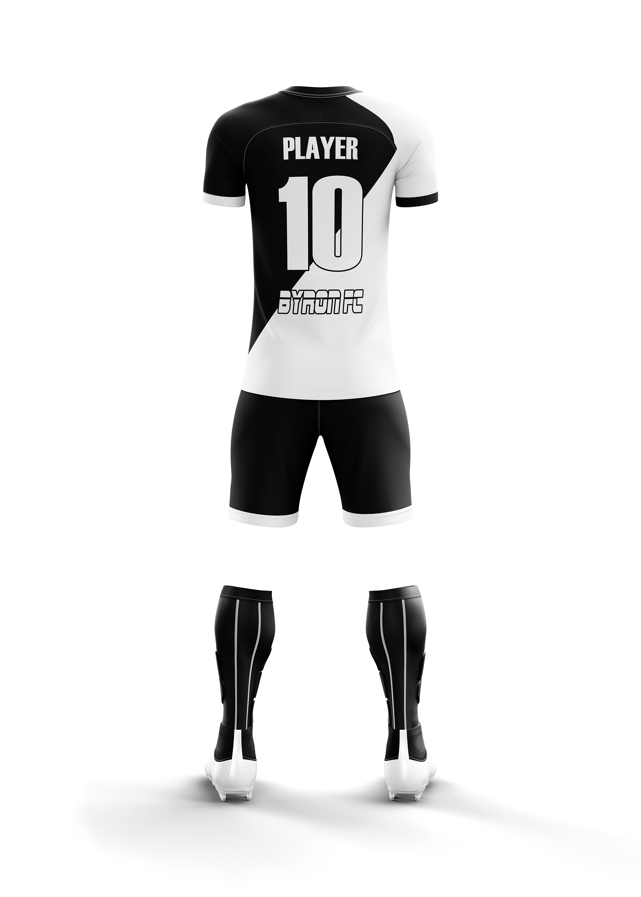 Futbol Forma Takım Model 002  0100-01 Siyah Beyaz
