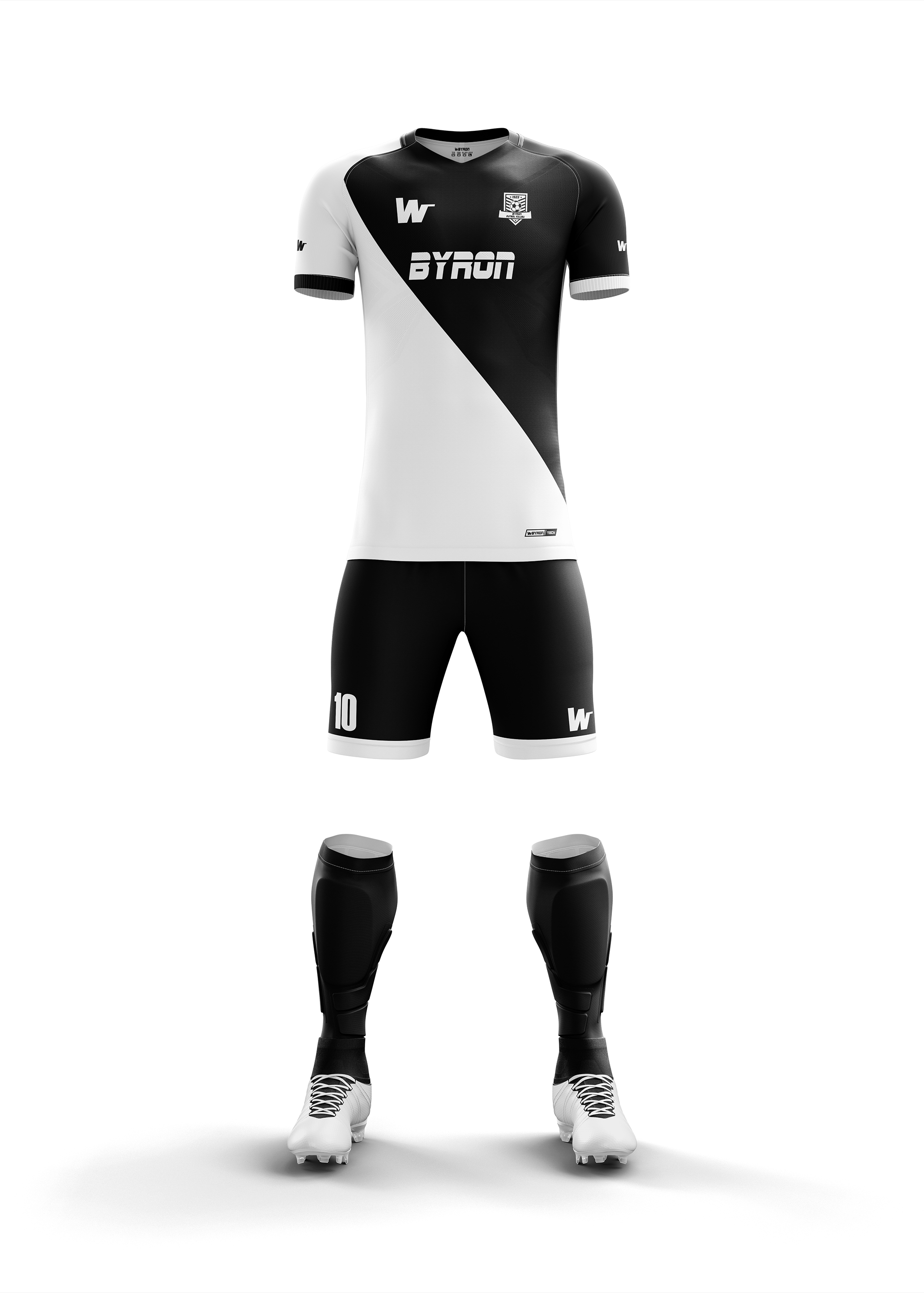 Futbol Forma Takım Model 002  0100-01 Siyah Beyaz