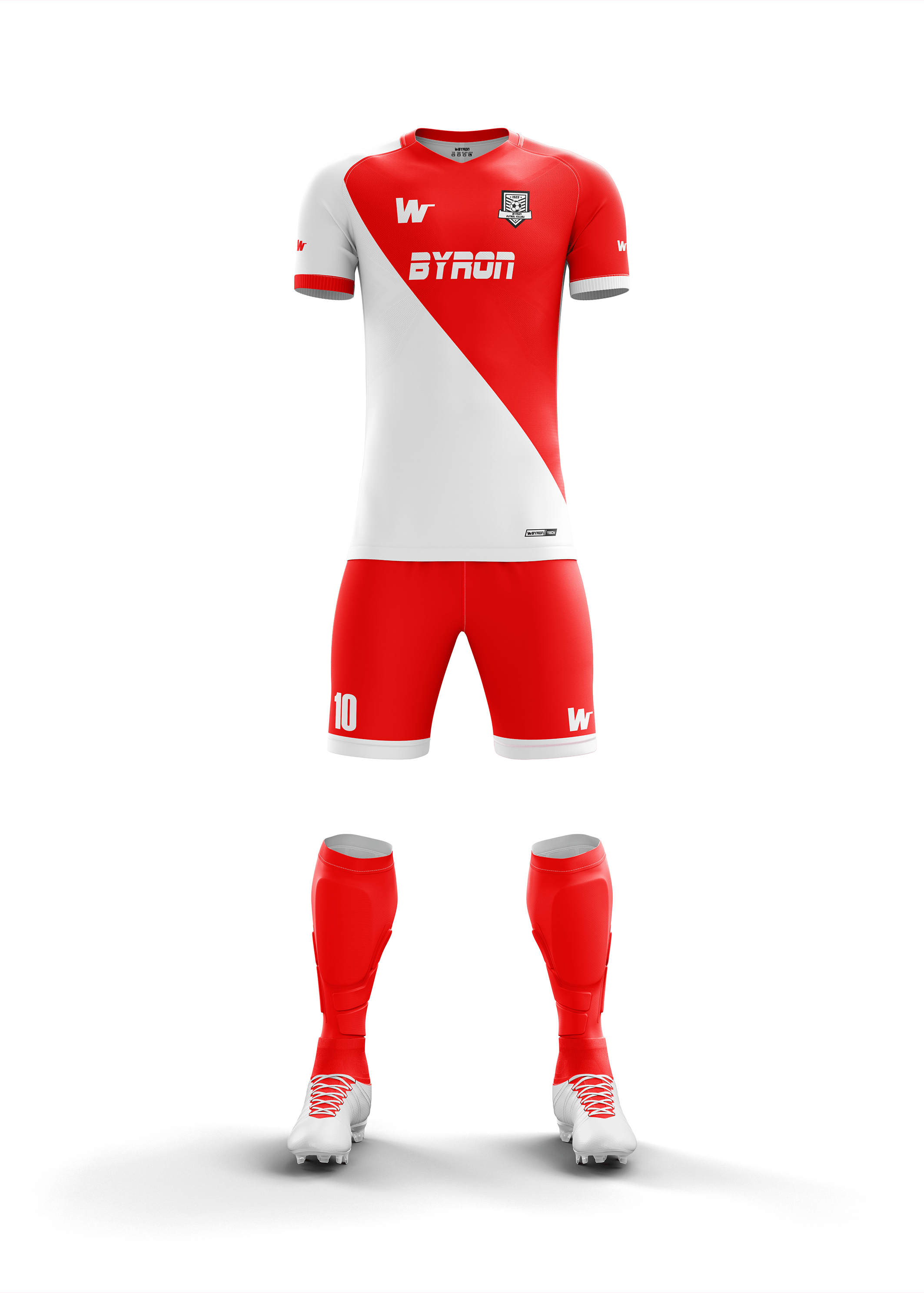 Futbol Forma Takım Model 002 0102-01 Beyaz Kırmızı