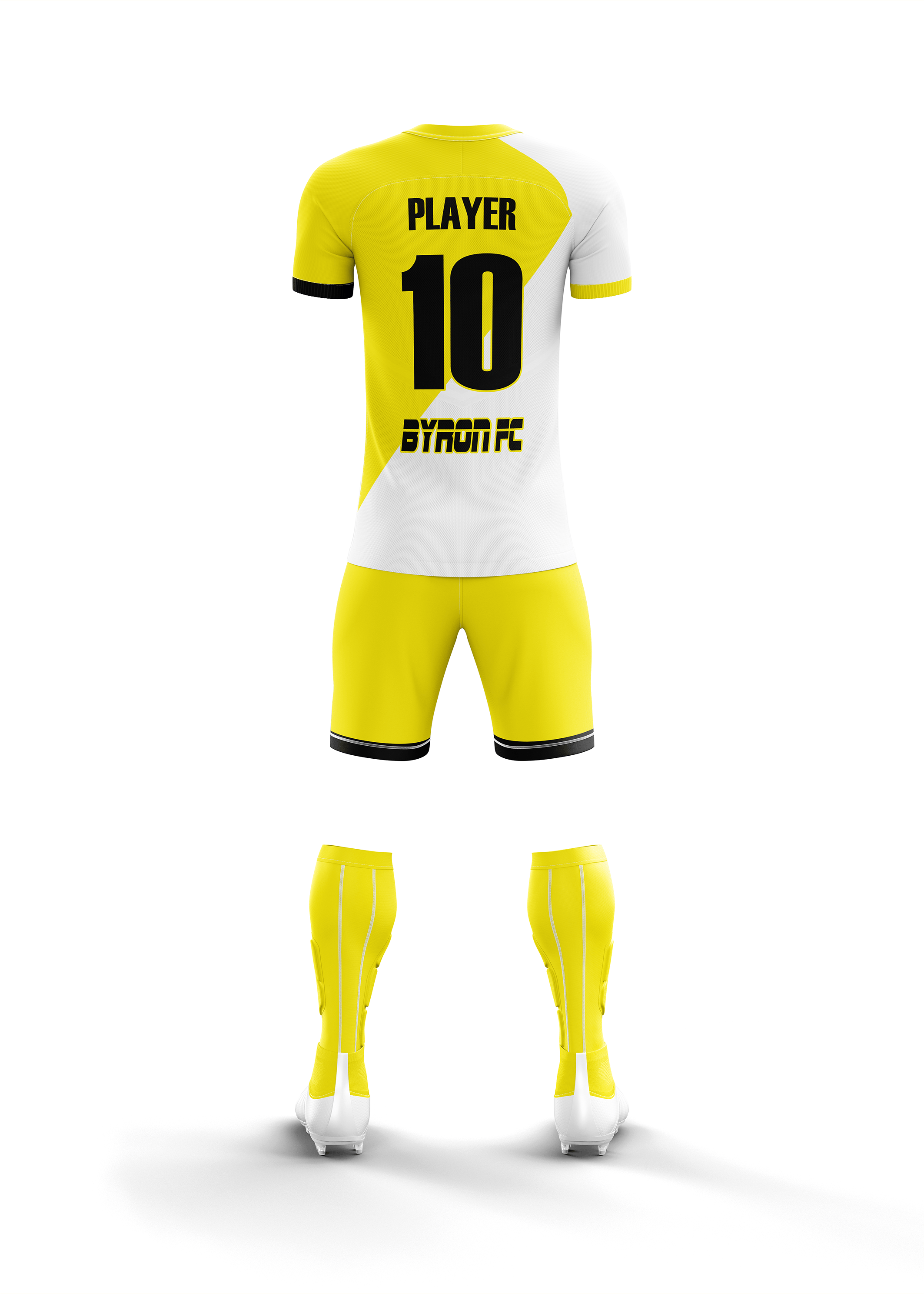 Futbol Forma Takım Model 002  0301-01 Sarı Beyaz