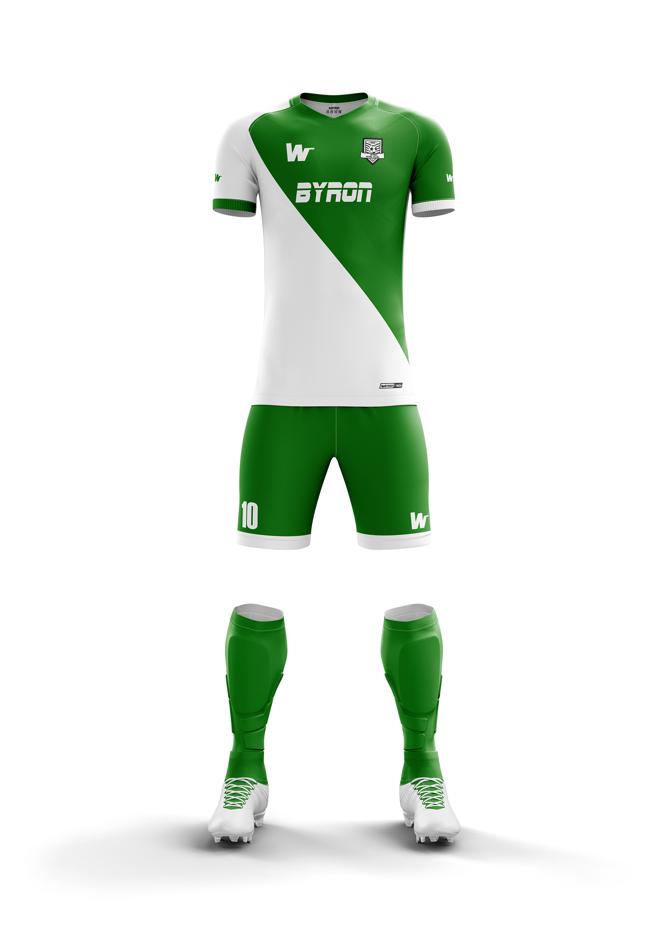 Futbol Forma Takım Model 002 0600-01 Yeşil Beyaz