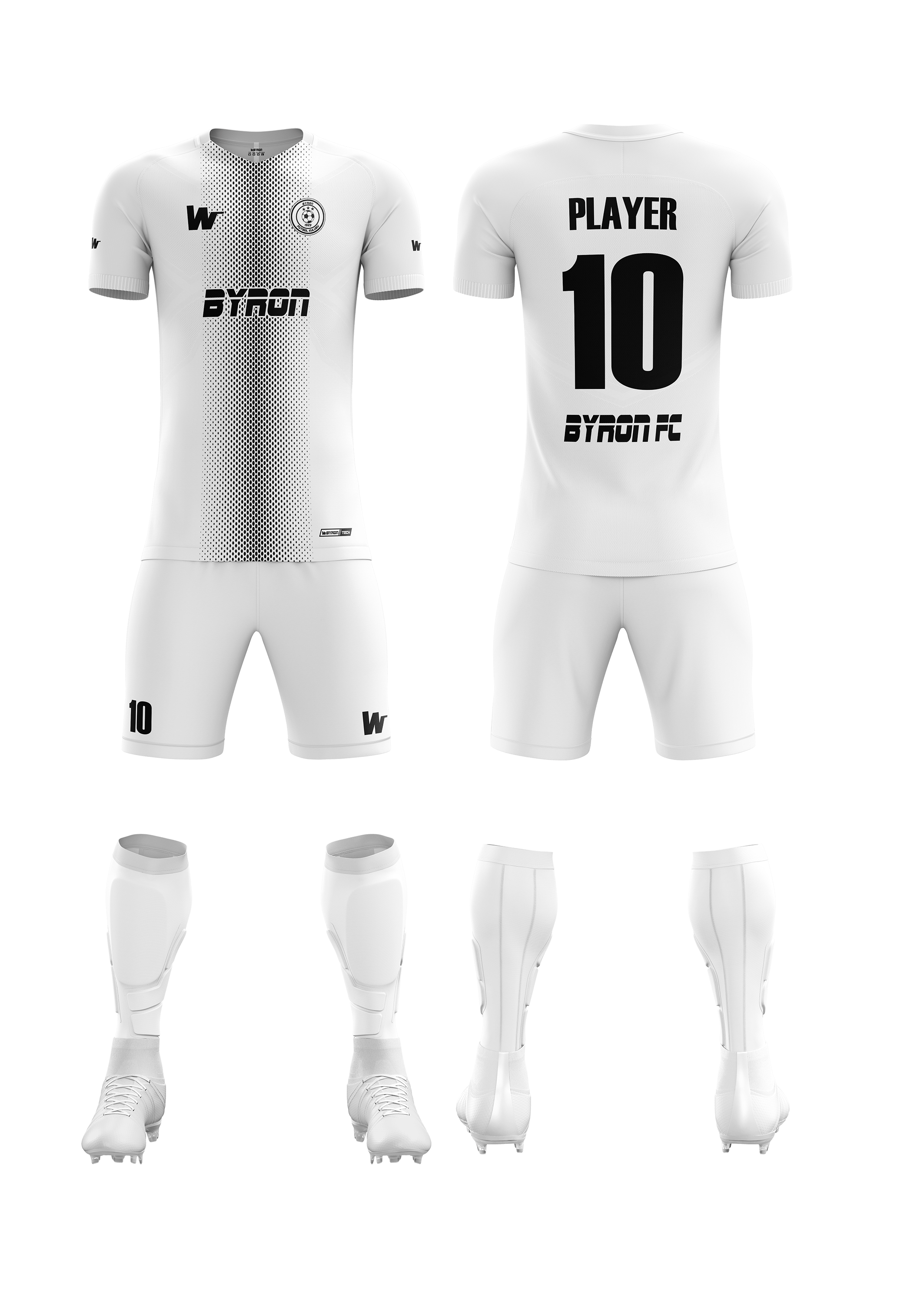 Futbol Forma Takım Model 003 0001-01 Beyaz Siyah