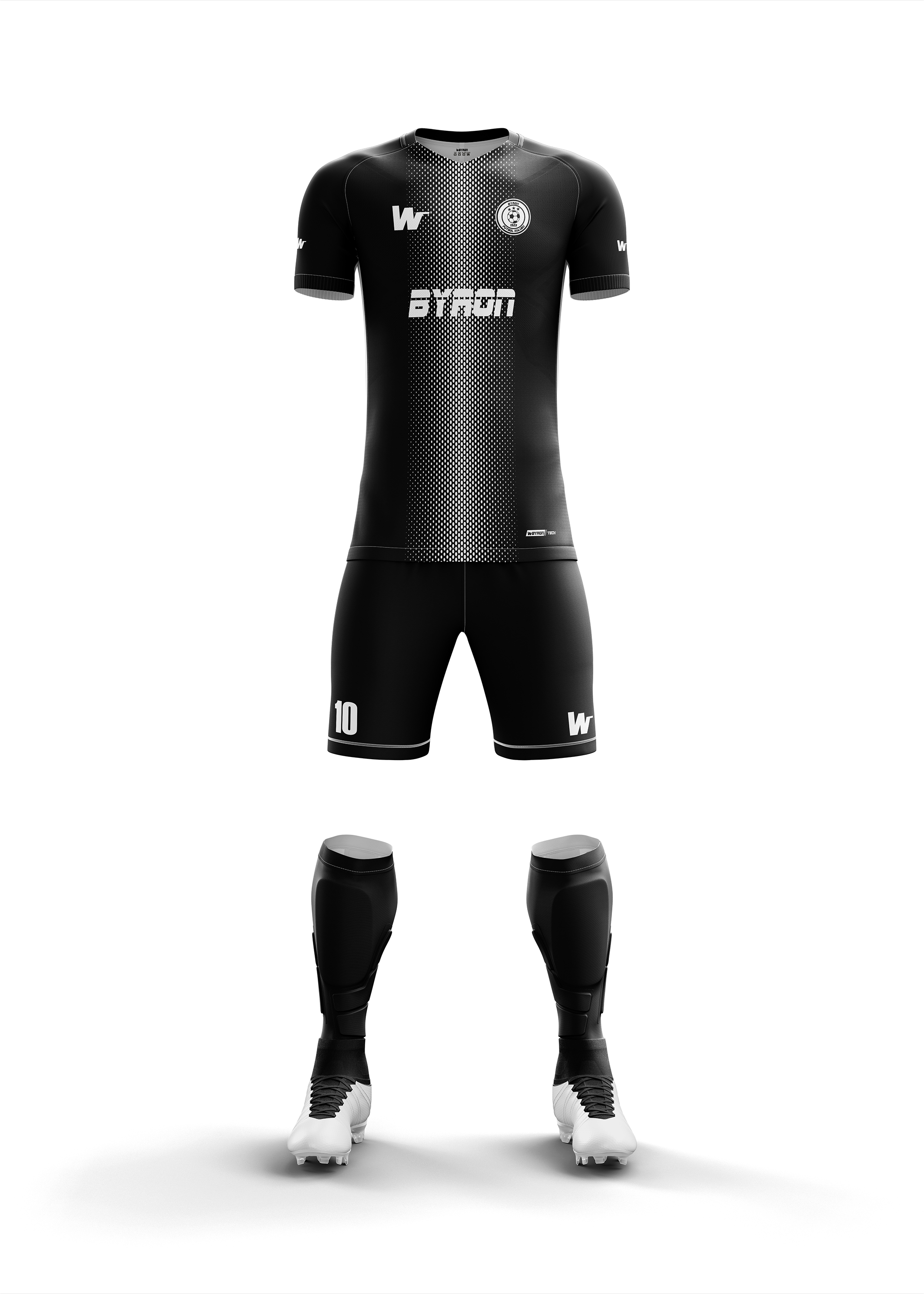 Futbol Forma Takım Model 003 0100-01 Siyah Beyaz