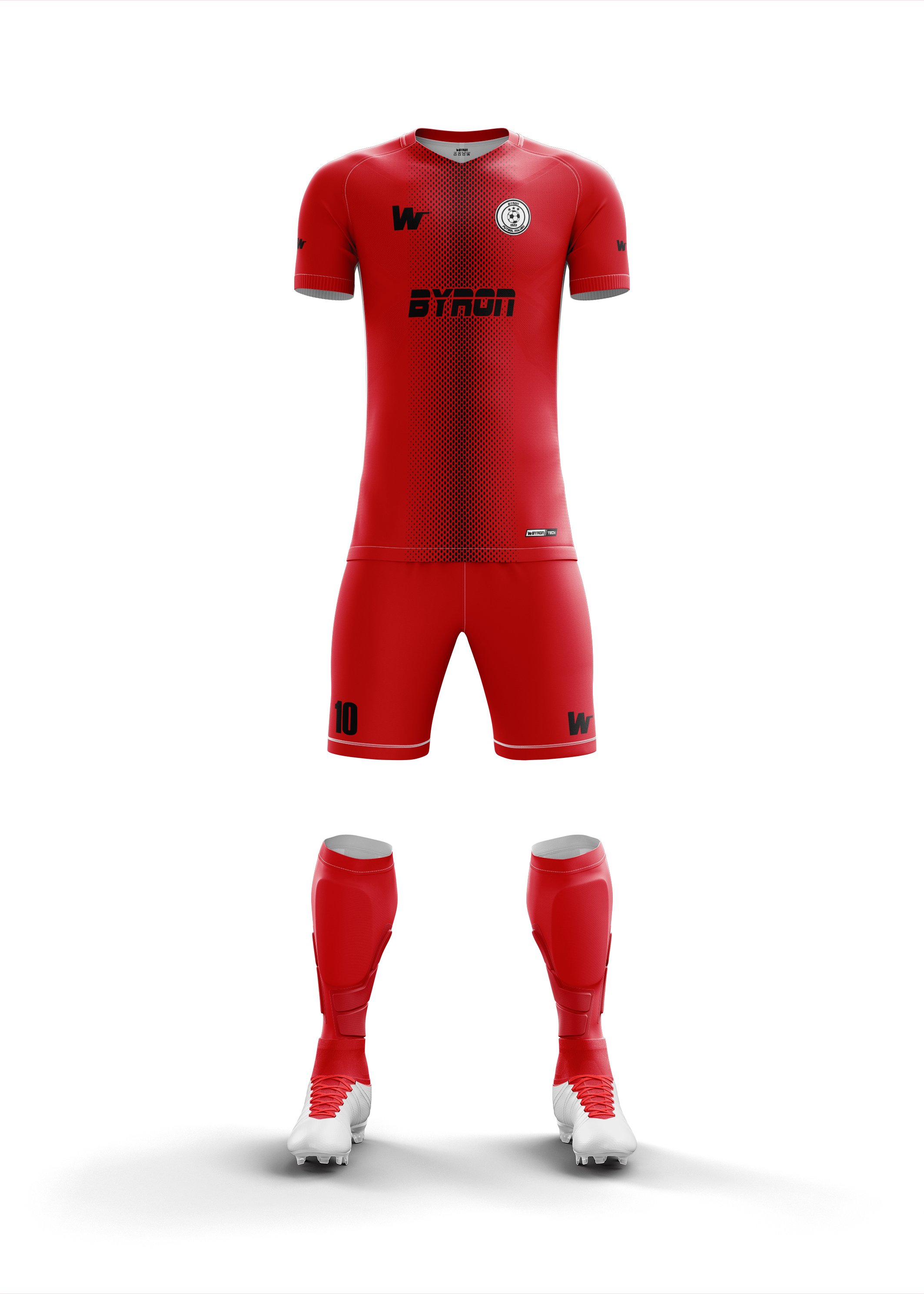 Futbol Forma Takım Model 003 0201-01 Kırmızı Siyah