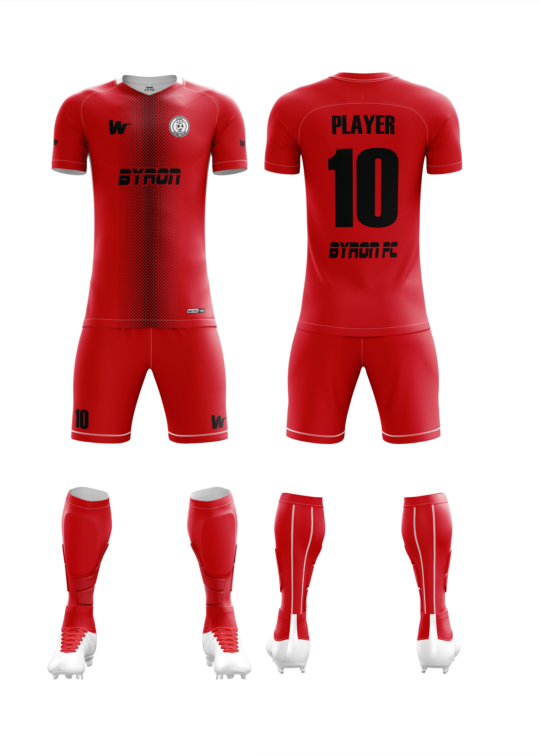 Futbol Forma Takım Model 003 0201-01 Kırmızı Siyah