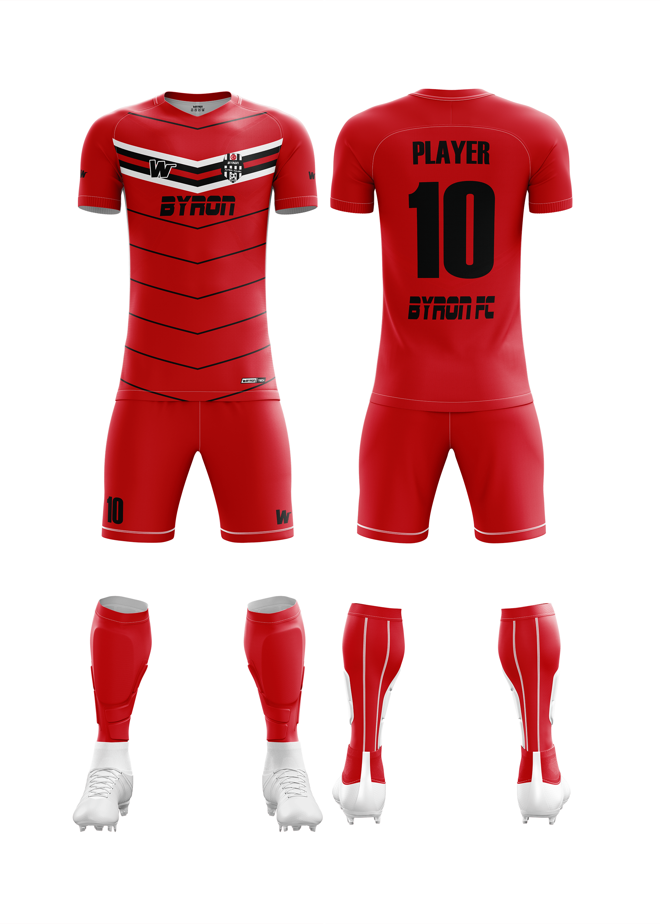 Futbol Forma Takım Model 004 0201-01  Kırmızı Siyah