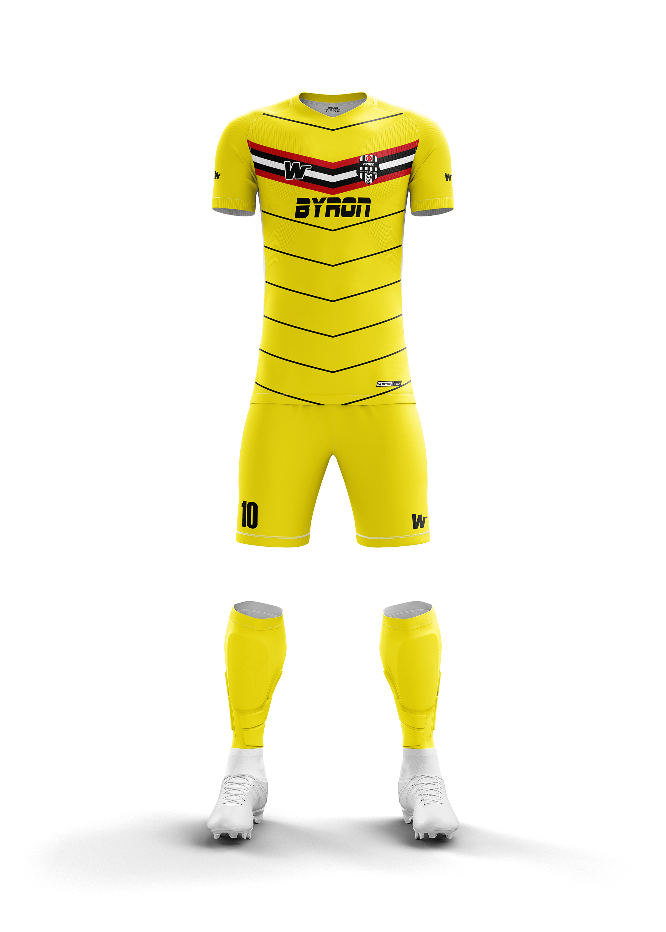 Futbol Forma Takım Model 004 030102-01 Sarı Siyah Kırmızı