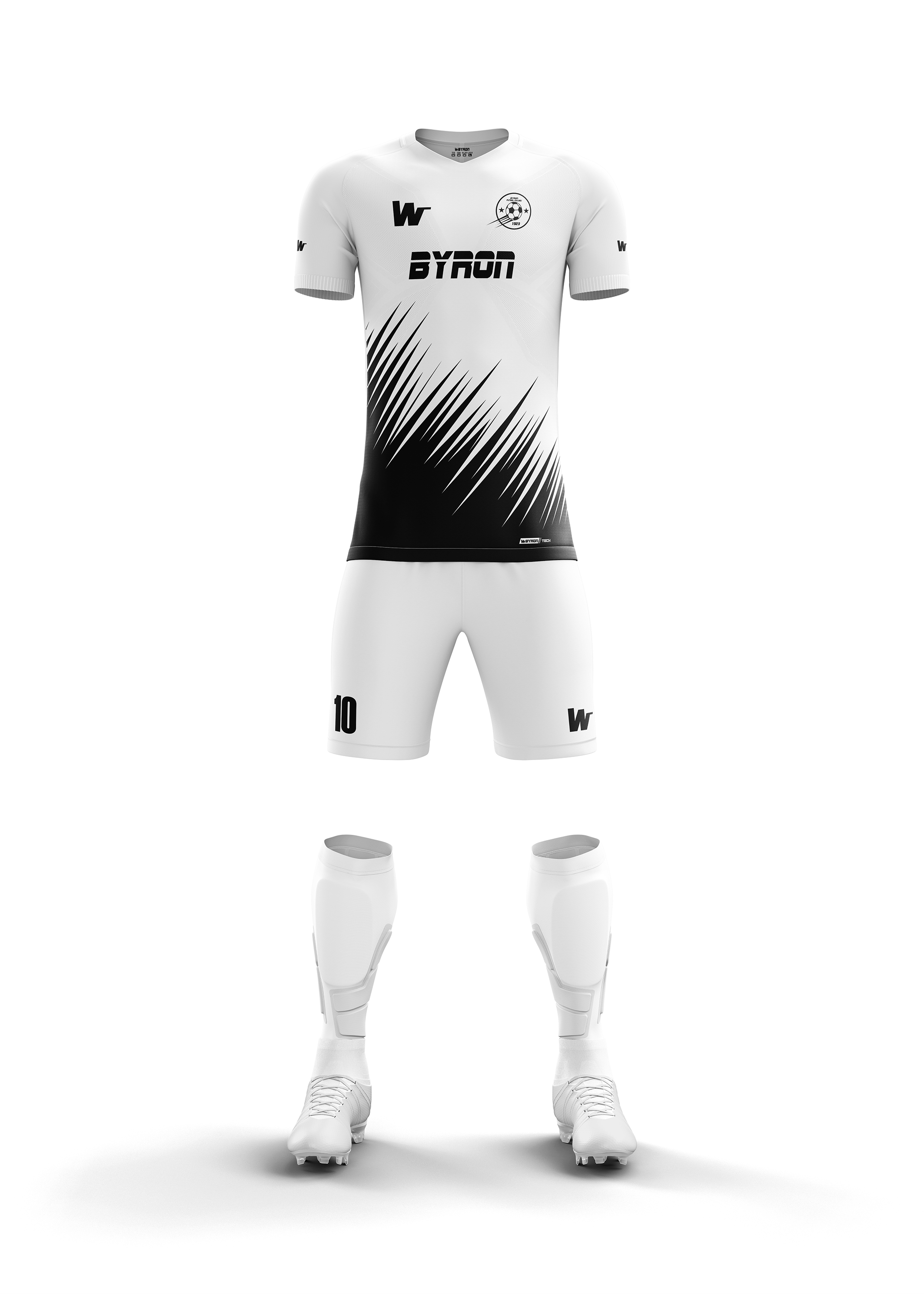 Futbol Forma Takım Model 005 0001-01 Beyaz Siyah